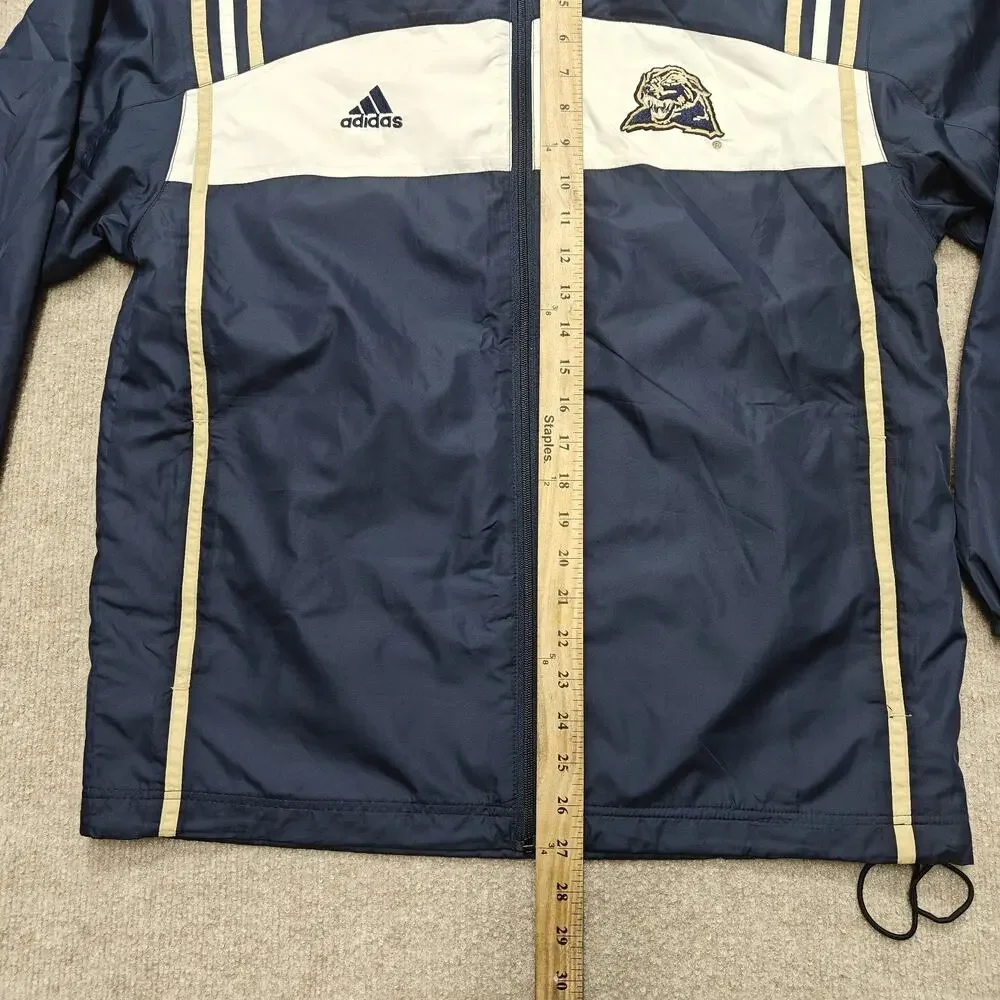 Vintage Men's Pittsburgh Panthers Track Blue Jacket Adidas Size S